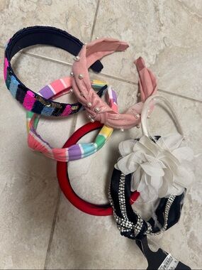 Girls Pink Pearl Knotted Headband - Kids Accessories